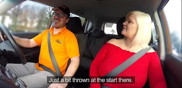  Huge tits granny bangs driving instructor